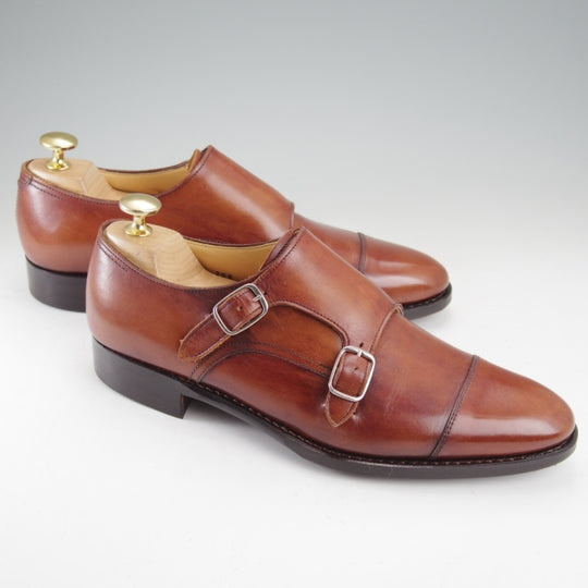 極上★ユニオンロイヤル SIZE 6【ダイナイトソール仕様★トレーディングポスト別注/ダブルモンク】T206/カーフ/茶/UNION ROYAL★n720
