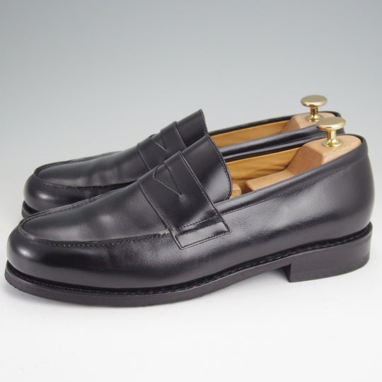 極美品★パラブーツ SIZE 7.5【定価￥99,000-★アドニス/ADONIS】コインローファー/GALAXYソール/カーフ/黒/メンズ/Paraboot★n221