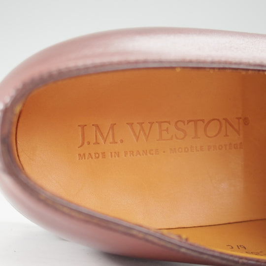 未使用★J.M.ウエストン 6.5C【現行定価￥187,000-★ハーフハント/598】Uチップ/22ラスト/ボックスカーフ/茶/Weston/ウェストン★o765