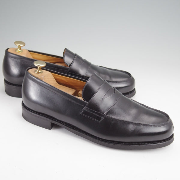 極美品★パラブーツ SIZE 7.5【定価￥99,000-★アドニス/ADONIS】コインローファー/GALAXYソール/カーフ/黒/メンズ/Paraboot★n221