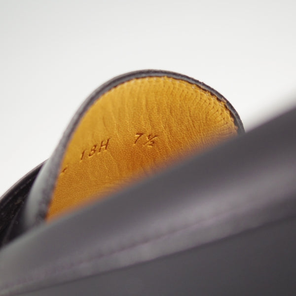 極美品★パラブーツ SIZE 7.5【定価￥99,000-★アドニス/ADONIS】コインローファー/GALAXYソール/カーフ/黒/メンズ/Paraboot★n221