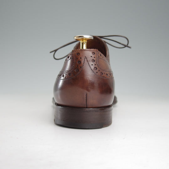 極上★エドワードグリーン 8.5E【現行定価￥253,000-★カドガン/CADOGAN/202ラスト】セミブローグ/カーフ/濃茶/EDWARD GREEN★o207