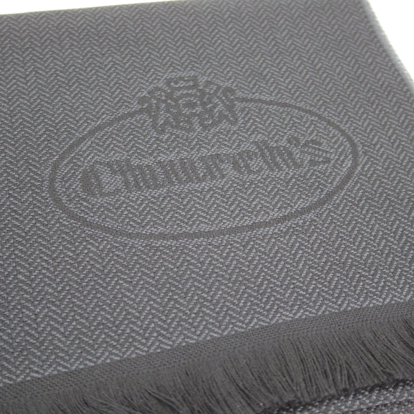 未使用★チャーチ/Church's【貴重★ストール/マフラー/黒】VIRGIN WOOL/ヴァージンウール★n222