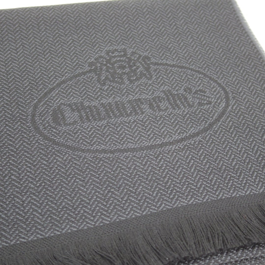 未使用★チャーチ/Church's【貴重★ストール/マフラー/黒】VIRGIN WOOL/ヴァージンウール★n222