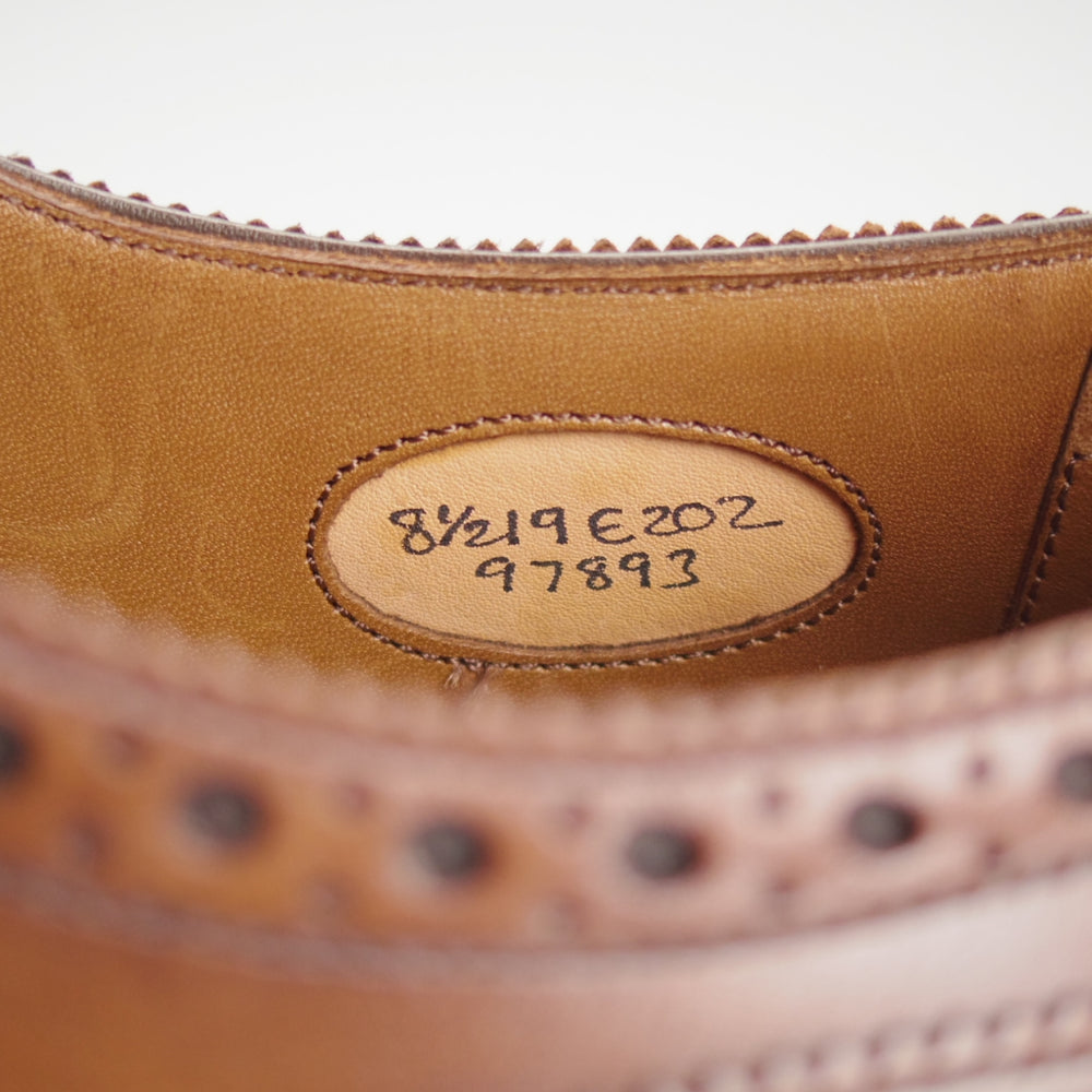 極上★エドワードグリーン 8.5E【現行定価￥253,000-★カドガン/CADOGAN/202ラスト】セミブローグ/カーフ/濃茶/EDWARD GREEN★o207