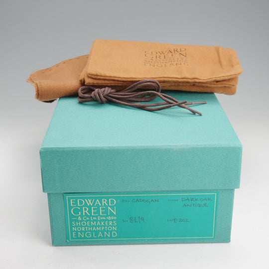 極上★エドワードグリーン 8.5E【現行定価￥253,000-★カドガン/CADOGAN/202ラスト】セミブローグ/カーフ/濃茶/EDWARD GREEN★o207