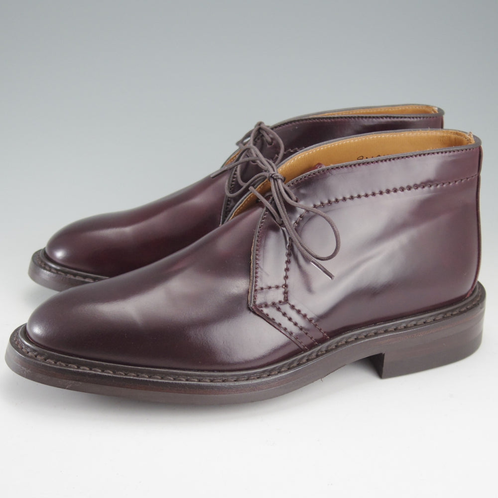 未使用★トリッカーズ SIZE 7【貴重★コードバン仕様/ダイナイトソール】M7384/チャッカブーツ/赤茶/メンズ/Tricker's★o208