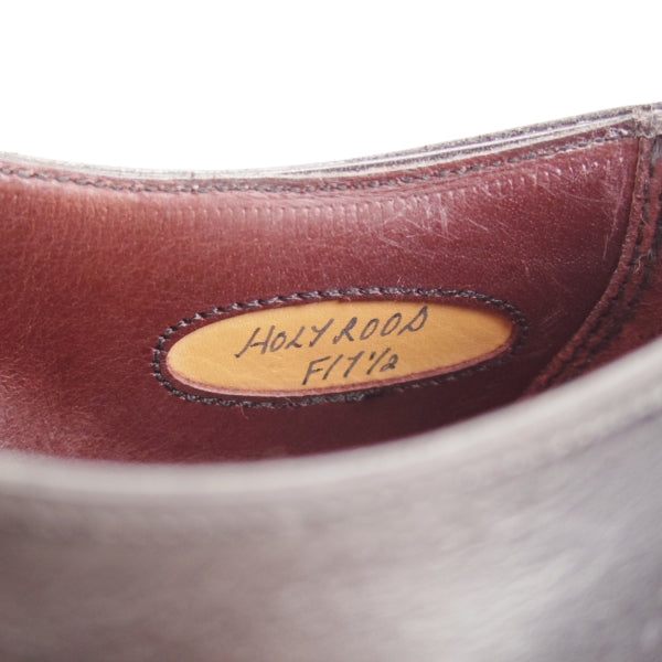 使用数回★(英)チーニー 7.5F【定価￥108,900-★インペリアルコレクション/HOLYROOD】208ラスト/ダブルモンク/カーフ/黒/CHEANEY★n721