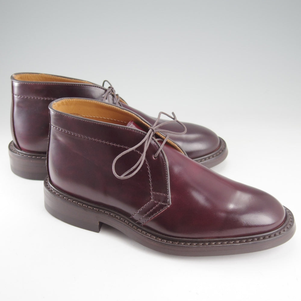 未使用★トリッカーズ SIZE 7【貴重★コードバン仕様/ダイナイトソール】M7384/チャッカブーツ/赤茶/メンズ/Tricker's★o208