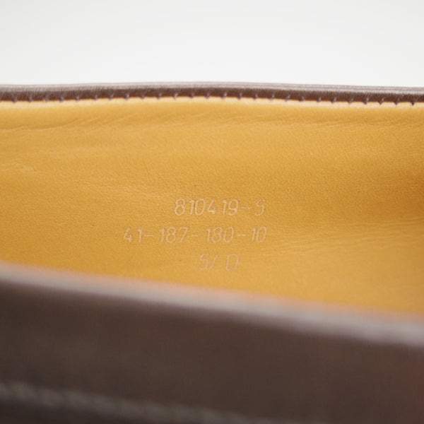 極美品★J.M.ウエストン 5.5D【現行定価￥156,200-★180/コインローファー】41ラスト/カーフ/GREY/灰/メンズ/Weston/ウェストン★n722