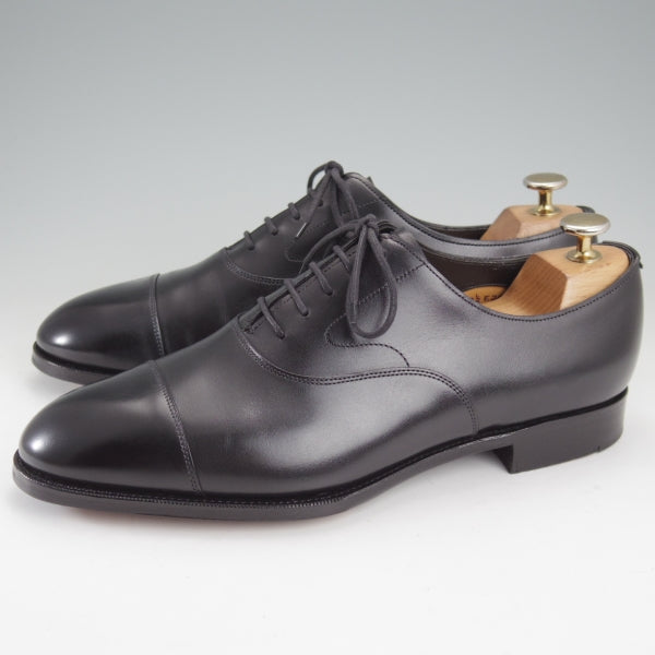 極美品★エドワードグリーン 7E【定価￥253,000-★チェルシー/CHELSEA/202ラスト】ストレートチップ/カーフ/黒/EDWARD GREEN★n723