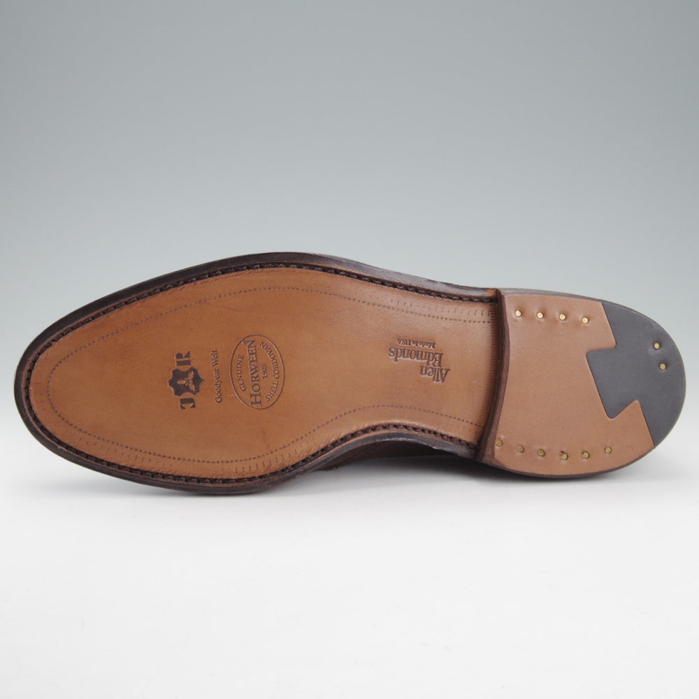 未使用★(米)アレンエドモンズ 8.5D【現行定価24万円程度★コードバン/ブラウン色/Dundee】チャッカブーツ/濃茶/ALLEN EDMONDS★o209