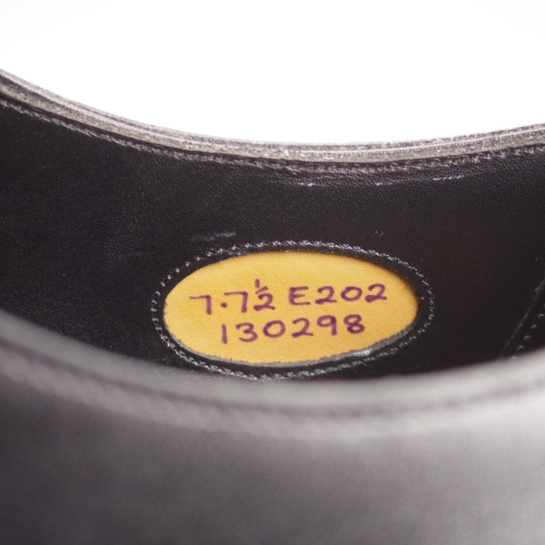 極美品★エドワードグリーン 7E【定価￥253,000-★チェルシー/CHELSEA/202ラスト】ストレートチップ/カーフ/黒/EDWARD GREEN★n723