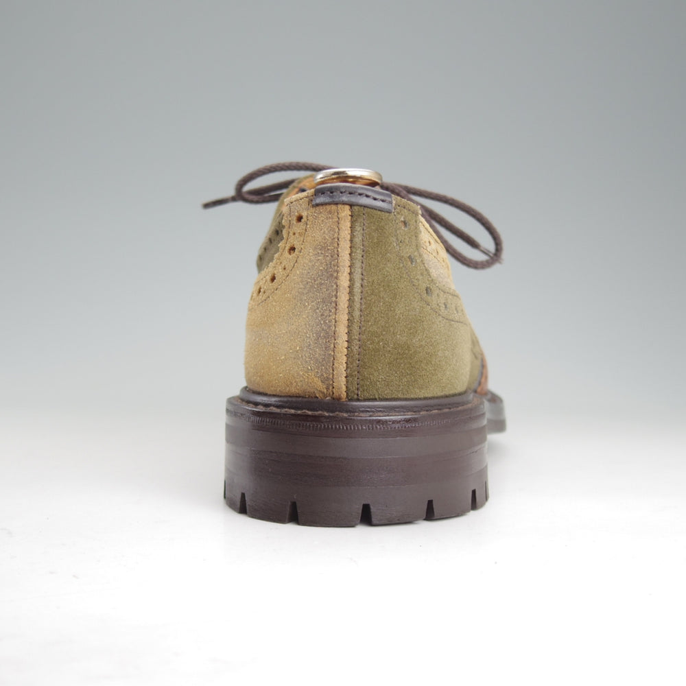 極美品★トリッカーズ SIZE 7.5【定価￥132,000-★クレイジーパターン仕様のBOURTON/バートン】M5633/カントリーシューズ/Tricker's★p347