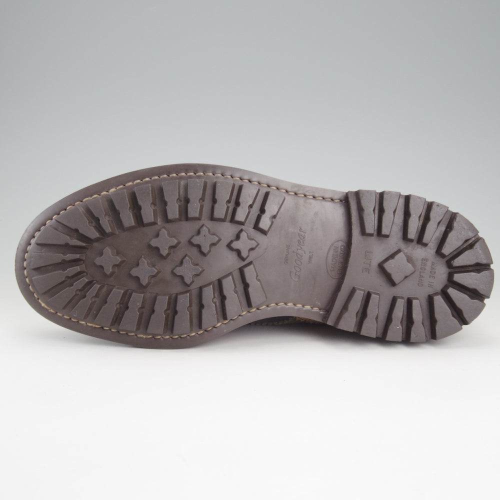 極美品★トリッカーズ SIZE 7.5【定価￥132,000-★クレイジーパターン仕様のBOURTON/バートン】M5633/カントリーシューズ/Tricker's★p347