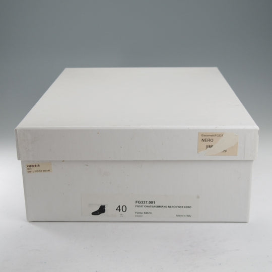 美品★(伊)F.LLIジャコメッティ SIZE 40【定価￥178,200-★ジョッパーブーツ/FG337】(仏)デュプイ社のカーフ/黒/Giacometti★n724