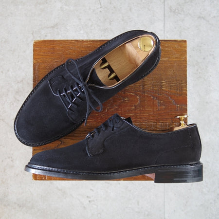 未使用★トリッカーズ SIZE 7【現行定価13万円以上★プレーントゥ/ROBERT】ロバート/CASTORINO/スエード/黒/Tricker's★n733