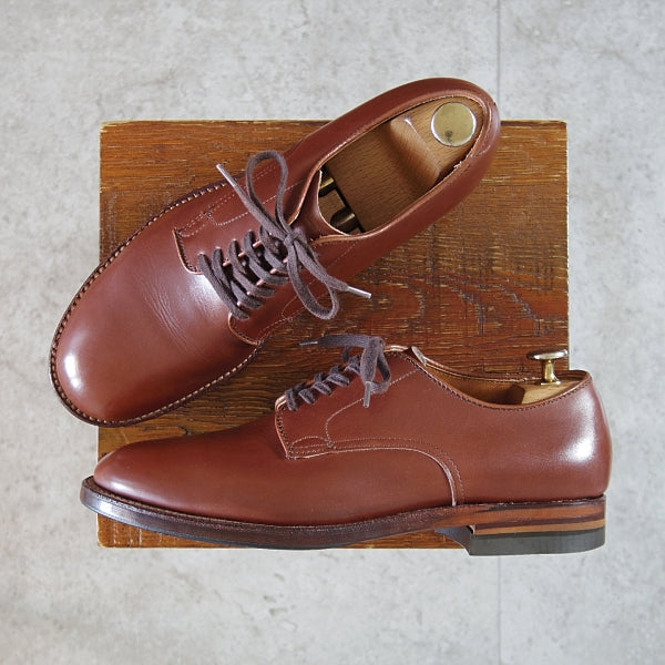 極美品★オールデン 7D【定価￥171,600-★ミリタリーラスト/53713】プレーントゥ/カーフ/Hunter Brown/茶/メンズ/ALDEN★n734