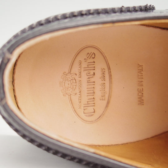 極美品★チャーチ(レディース) SIZE 36.5【定価￥176,000-★バーウッド/BURWOOD WG】ポリッシュドバインダーカーフ/黒/Church's★n227