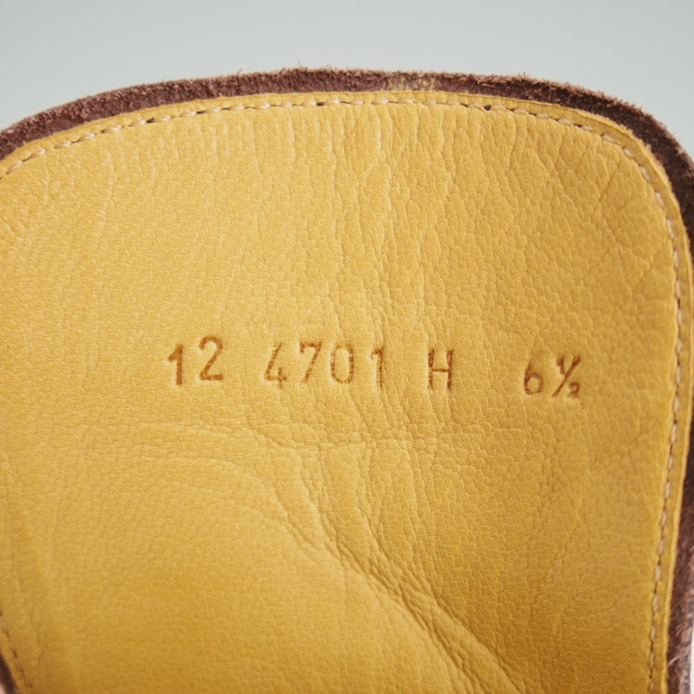 極美品★パラブーツ SIZE 6.5【定価570ユーロ(10万円程度)★レースアップブーツ/BEAUMONT】カーフ×シボ革/Uチップ/濃茶/Paraboot★o219