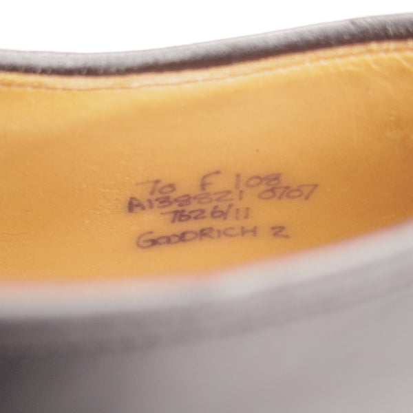 未使用★チャーチ 70F/UK7【4都市ロゴ★GOODRICH 2/グッドリッチ】108ラスト/ストレートチップ/カーフ/黒/メンズ/Church's★n229
