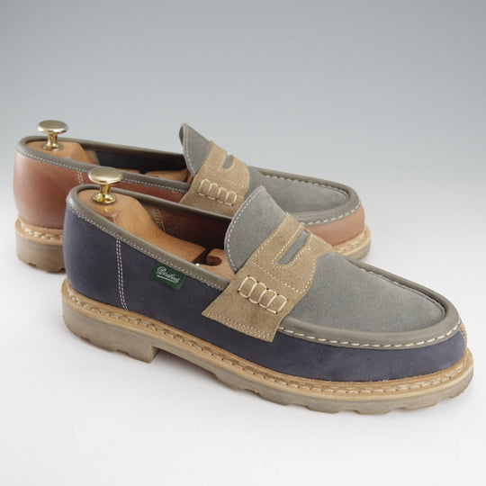 極美品★パラブーツ SIZE 6.5【定価￥88,000-★国内30足限定モデル/NANTES】ナント/コインローファー/クレイジーパターン/Paraboot★o214