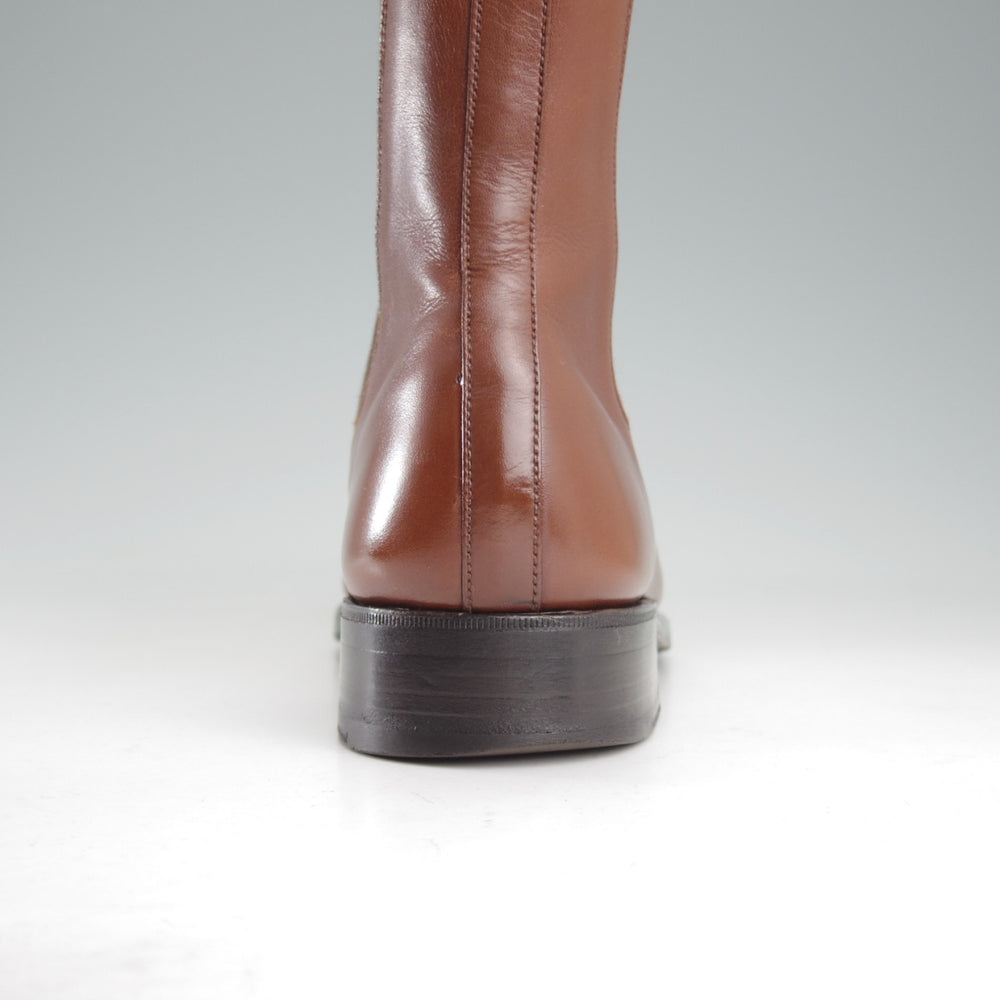 極上★J.M.ウエストン 6D【現行定価￥209,000-★サイドゴアブーツ/705】39ラスト/ボックスカーフ/TAN/茶/メンズ/Weston/ウェストン★o772