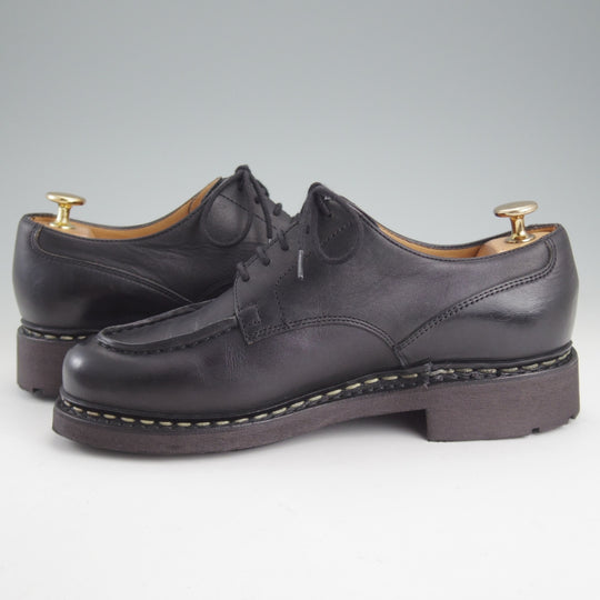 極美品★パラブーツ SIZE 5.5【定価￥110,000-★シャンボード/CHAMBORD】Uチップ/TEXソール/リスレザー/NOIR/黒/メンズ/Paraboot★p353