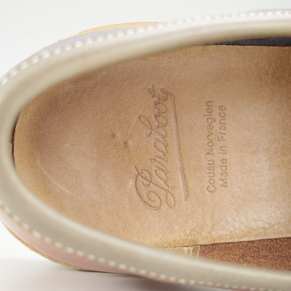 極美品★パラブーツ SIZE 6.5【定価￥88,000-★国内30足限定モデル/NANTES】ナント/コインローファー/クレイジーパターン/Paraboot★o214