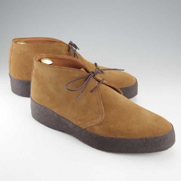 ほぼ未使用★(英)サンダース SIZE 7【定価￥52,800-★チャッカブーツ/マッドガード】6480TS/JOELラスト/スエード/TAN/茶/SANDERS★n728