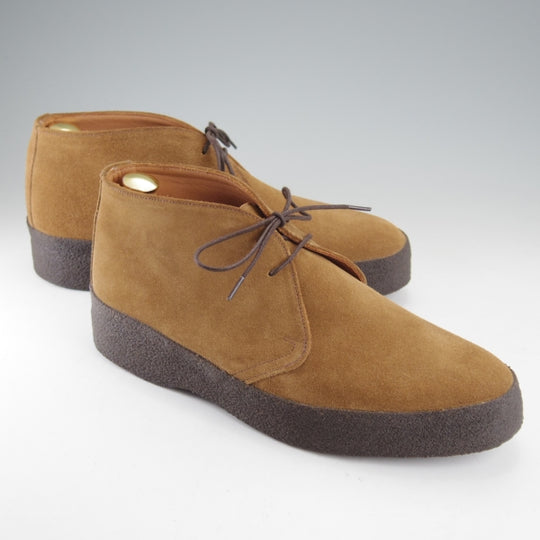 ほぼ未使用★(英)サンダース SIZE 7【定価￥52,800-★チャッカブーツ/マッドガード】6480TS/JOELラスト/スエード/TAN/茶/SANDERS★n728