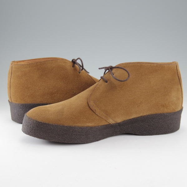 ほぼ未使用★(英)サンダース SIZE 7【定価￥52,800-★チャッカブーツ/マッドガード】6480TS/JOELラスト/スエード/TAN/茶/SANDERS★n728