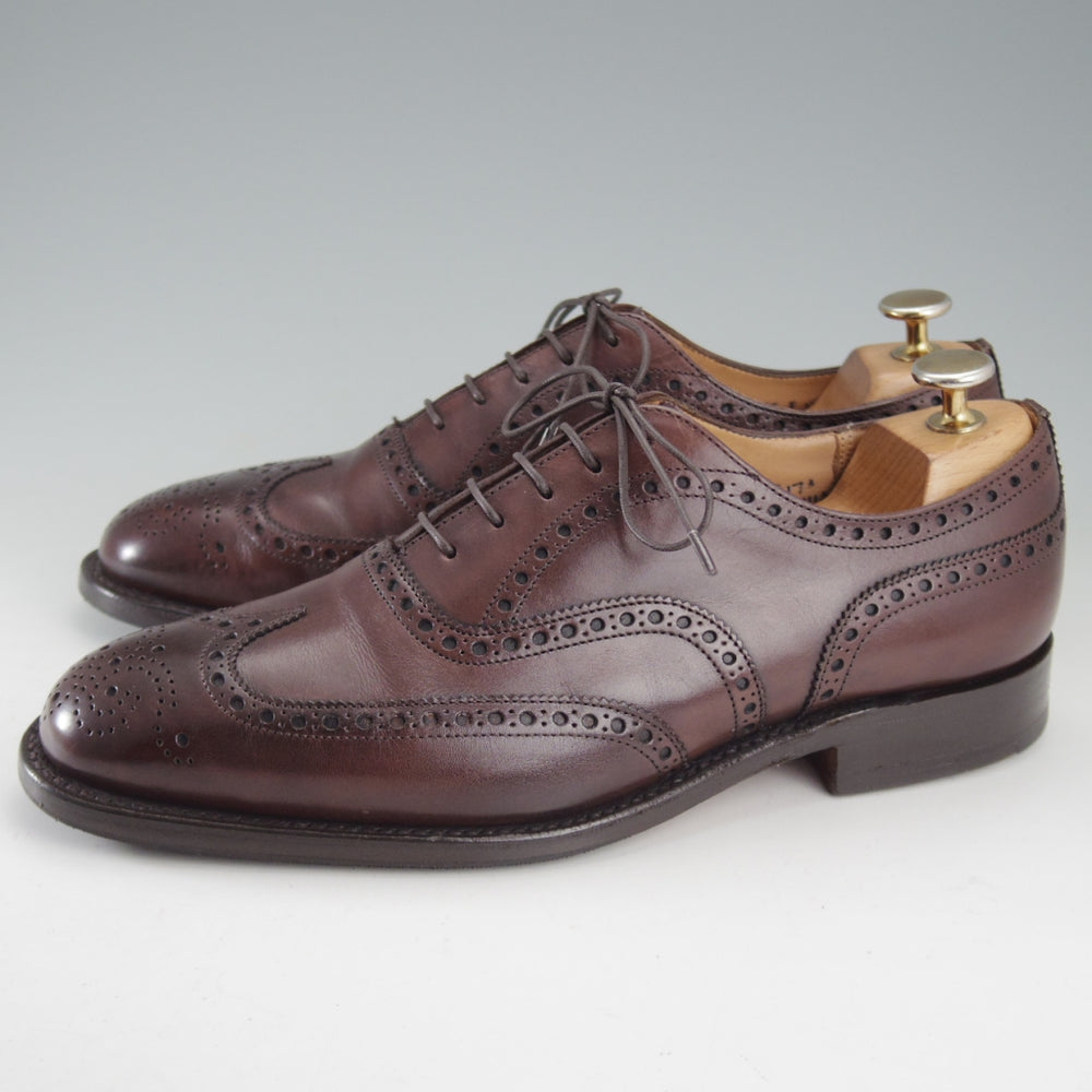 極上★チャーチ 65F/UK6.5【現行定価￥192,500-★チェットウィンド/CHETWYND】173ラスト/フルブローグ/カーフ/濃茶/Church's★o774