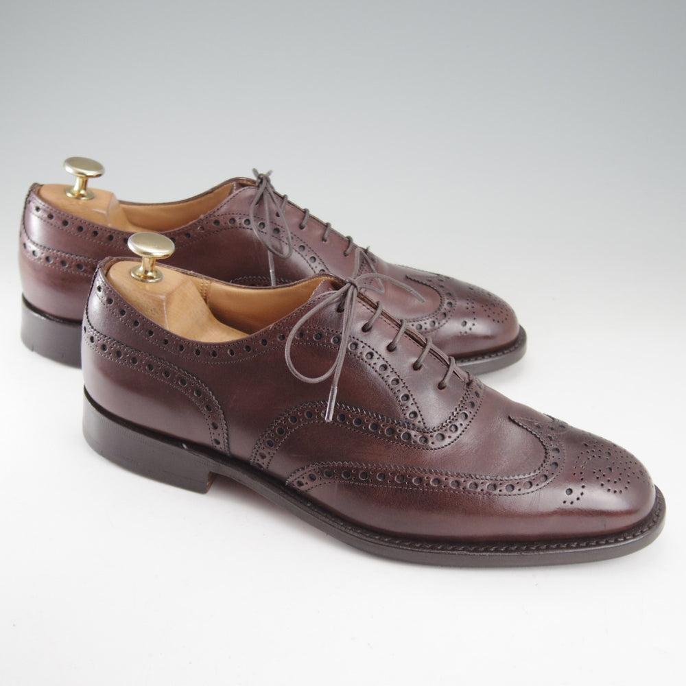 極上★チャーチ 65F/UK6.5【現行定価￥192,500-★チェットウィンド/CHETWYND】173ラスト/フルブローグ/カーフ/濃茶/Church's★o774
