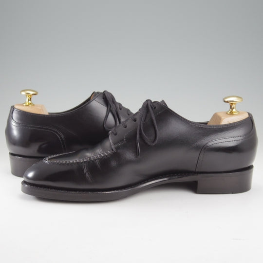 美品★三陽山長 SIZE 5.5【定価￥121,000-★勘三郎/Uチップ/R2010ラスト】スキンステッチ/カーフ/黒/メンズ/KANZABURO/Sanyo Yamacho★n730