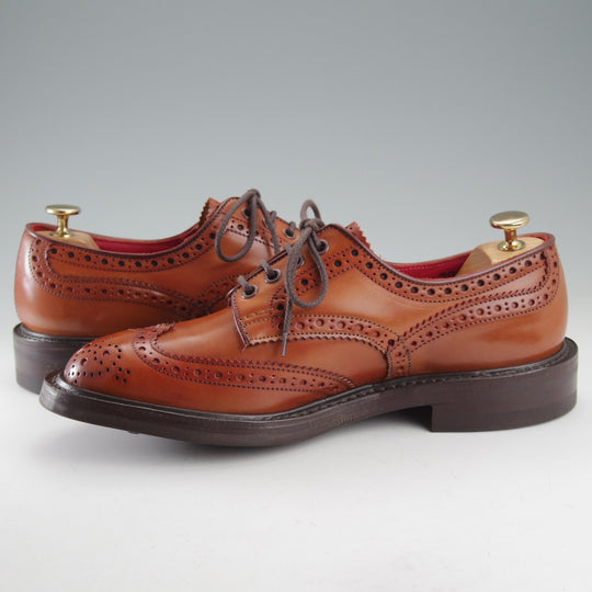 未使用★トリッカーズ SIZE 8【貴重★アマレット同系カラーのコードバン/ダイナイトソール/BOURTON】バートン/M5633/茶/Tricker's★o775