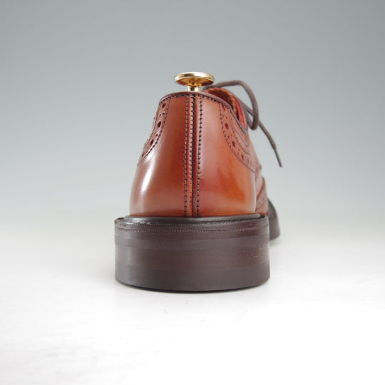 未使用★トリッカーズ SIZE 8【貴重★アマレット同系カラーのコードバン/ダイナイトソール/BOURTON】バートン/M5633/茶/Tricker's★o775