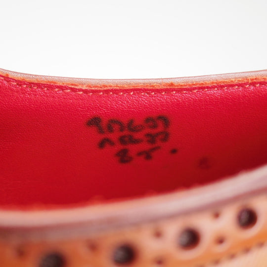 未使用★トリッカーズ SIZE 8【貴重★アマレット同系カラーのコードバン/ダイナイトソール/BOURTON】バートン/M5633/茶/Tricker's★o775