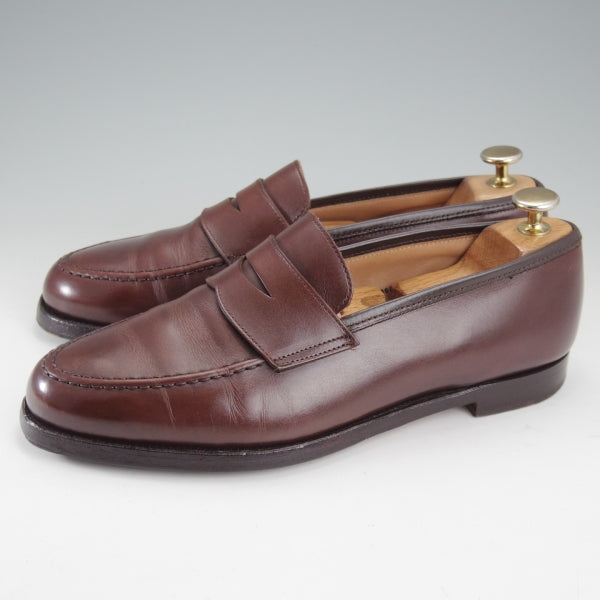 ★クロケット&ジョーンズ 6.5E【定価￥127,600-★BOSTON 2/ボストン】376ラスト/コインローファー/カーフ/濃茶/Crockett&Jones★n731