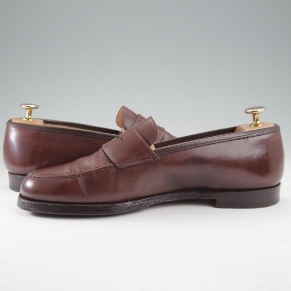 ★クロケット&ジョーンズ 6.5E【定価￥127,600-★BOSTON 2/ボストン】376ラスト/コインローファー/カーフ/濃茶/Crockett&Jones★n731