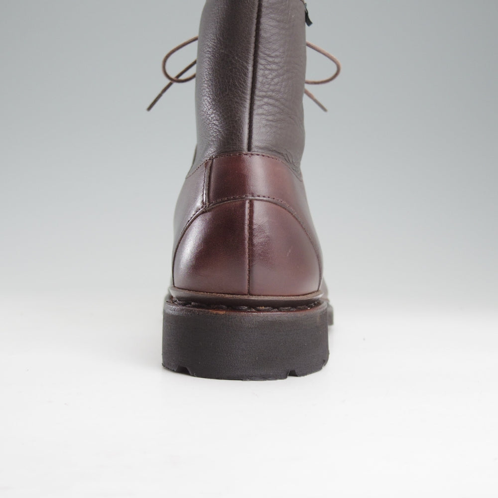 極美品★パラブーツ SIZE 6.5【定価570ユーロ(10万円程度)★レースアップブーツ/BEAUMONT】カーフ×シボ革/Uチップ/濃茶/Paraboot★o219