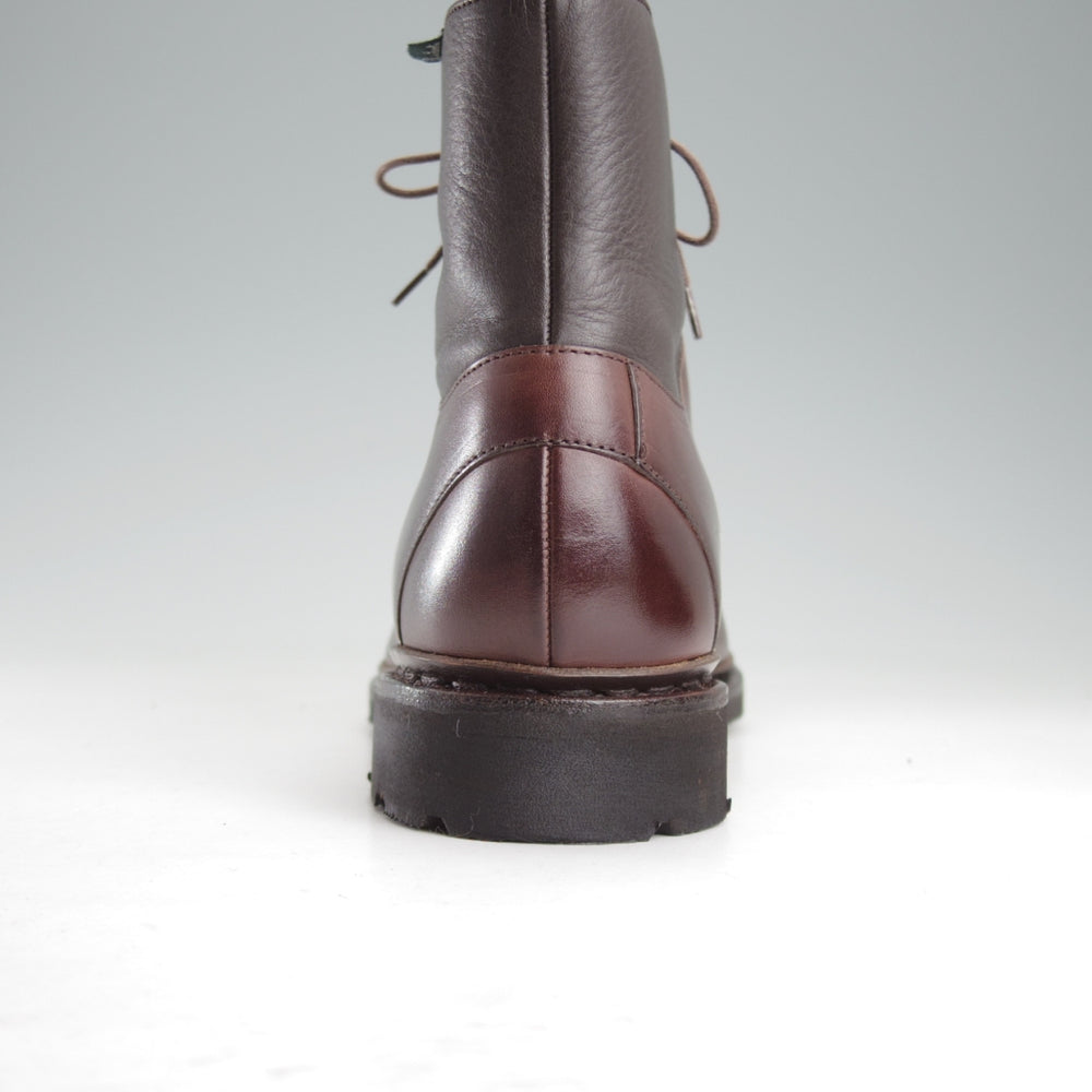 極美品★パラブーツ SIZE 6.5【定価570ユーロ(10万円程度)★レースアップブーツ/BEAUMONT】カーフ×シボ革/Uチップ/濃茶/Paraboot★o219