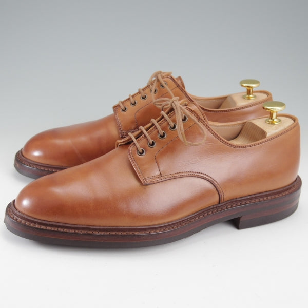 極上★クロケット&ジョーンズ 6.5E【定価￥126,500-★ダイナイトソール仕様/CORNELL】378ラスト/プレーントゥ/茶/Crockett&Jones★n732
