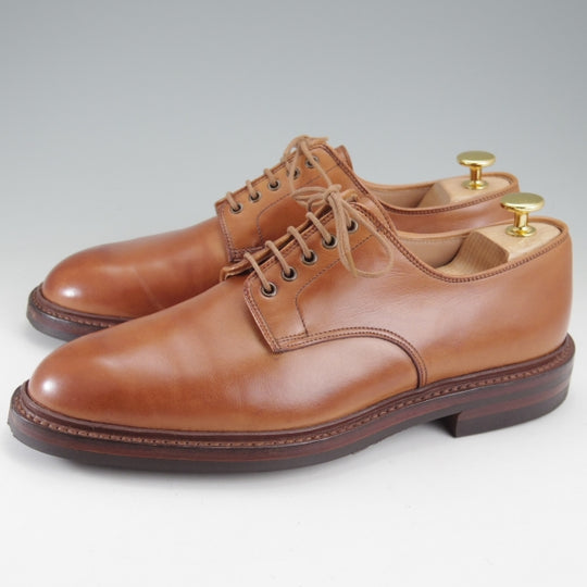 極上★クロケット&ジョーンズ 6.5E【定価￥126,500-★ダイナイトソール仕様/CORNELL】378ラスト/プレーントゥ/茶/Crockett&Jones★n732