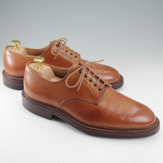極上★クロケット&ジョーンズ 6.5E【定価￥126,500-★ダイナイトソール仕様/CORNELL】378ラスト/プレーントゥ/茶/Crockett&Jones★n732