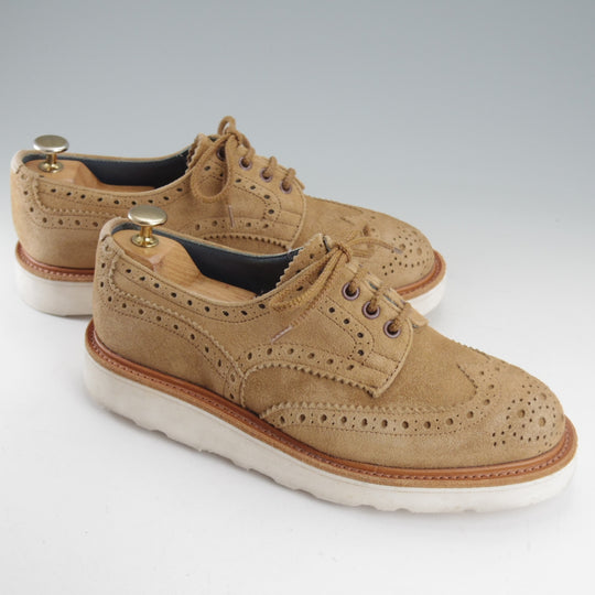 極上★トリッカーズ SIZE 6【モデル定価￥132,000-★BOURTON/バートン】5633/カントリーシューズ/スエード/薄茶/メンズ/Tricker's★o220