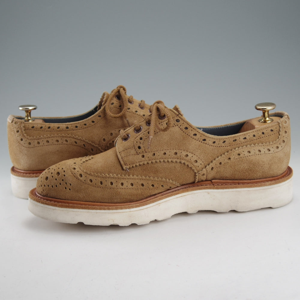 極上★トリッカーズ SIZE 6【モデル定価￥132,000-★BOURTON/バートン】5633/カントリーシューズ/スエード/薄茶/メンズ/Tricker's★o220