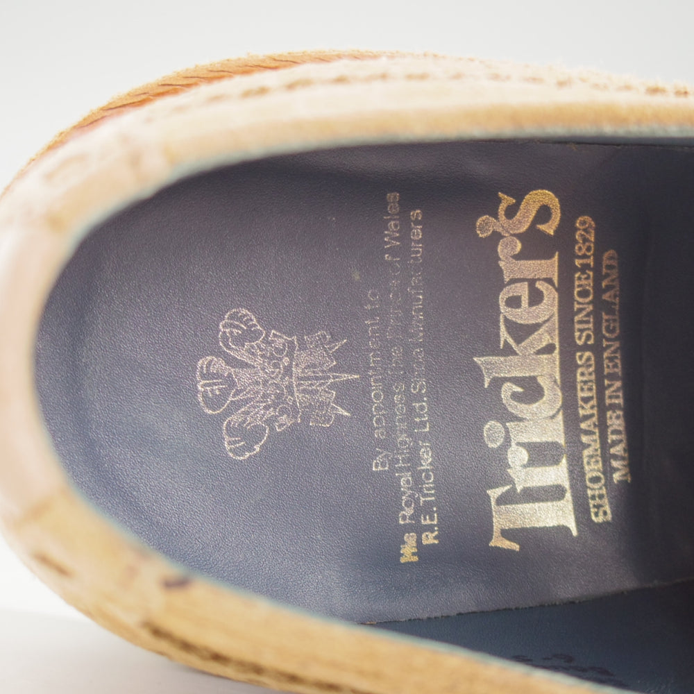 極上★トリッカーズ SIZE 6【モデル定価￥132,000-★BOURTON/バートン】5633/カントリーシューズ/スエード/薄茶/メンズ/Tricker's★o220