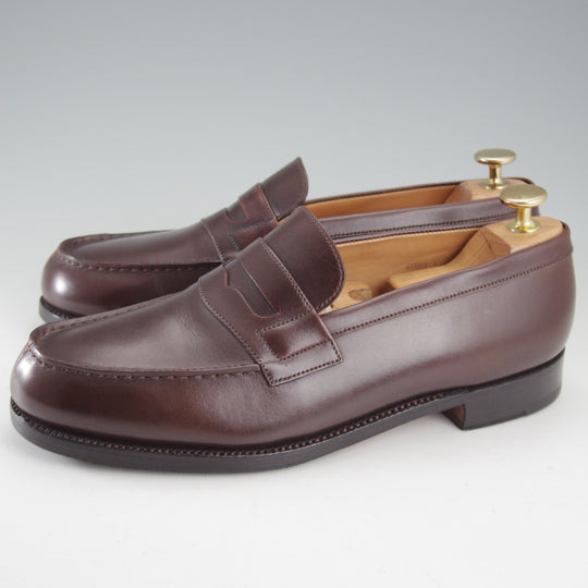 極上★J.M.ウエストン 6D【現行定価￥165,000-★180/コインローファー】41ラスト/ボックスカーフ/濃茶/メンズ/Weston/ウェストン★o778