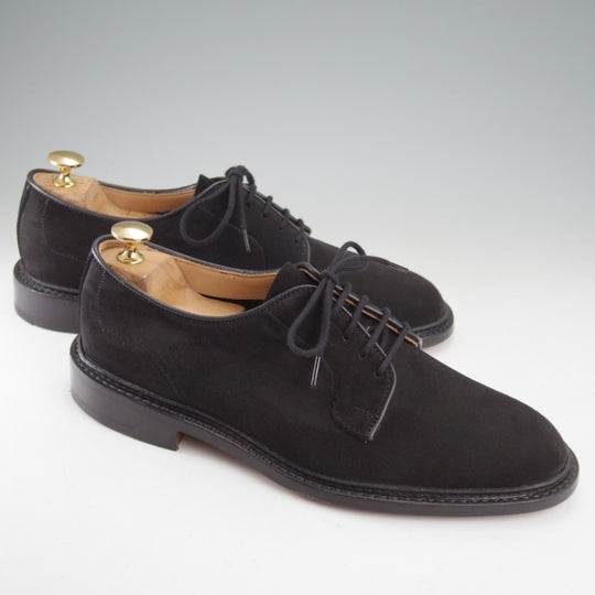 未使用★トリッカーズ SIZE 7【現行定価13万円以上★プレーントゥ/ROBERT】ロバート/CASTORINO/スエード/黒/Tricker's★n733